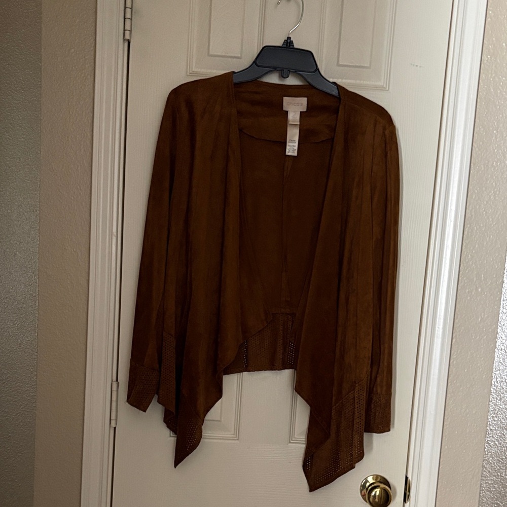 Chico brown Women's ultra Suede feel vest